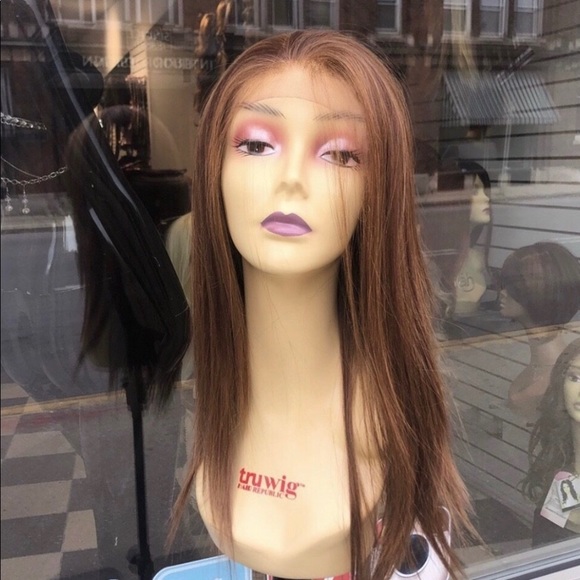Copper brown Swisslace Lacefront wig main image 5